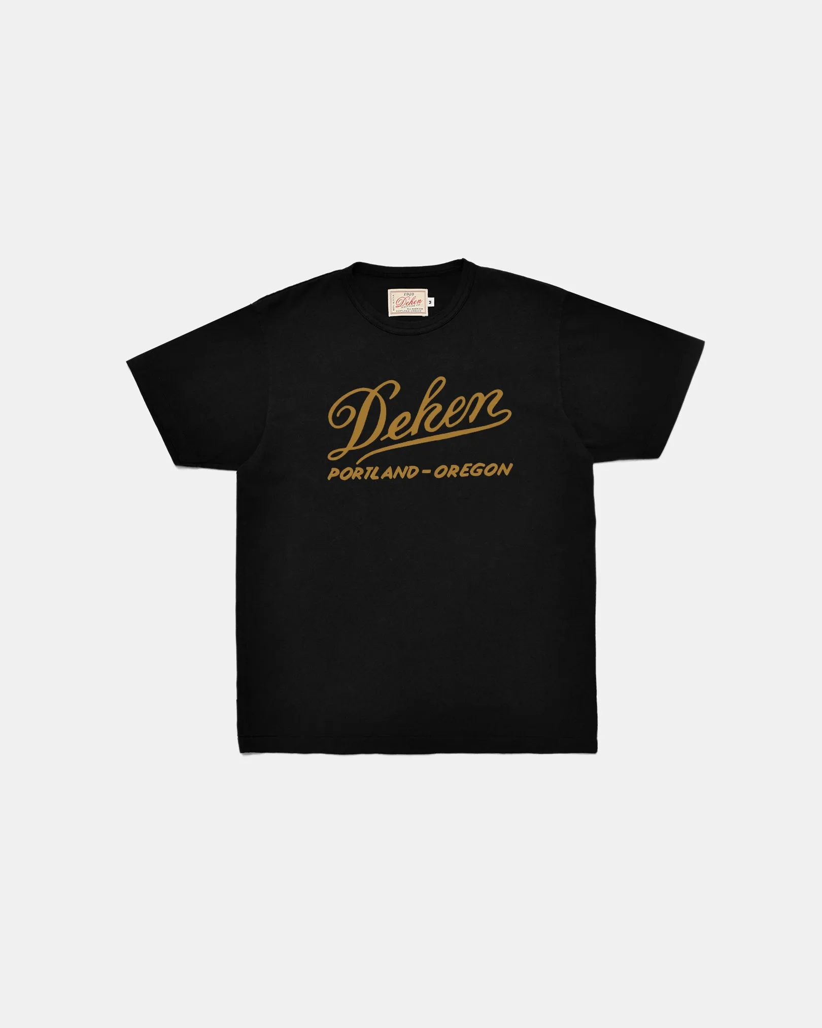 Vintage Script Tee - Black sold by Dehen 1920