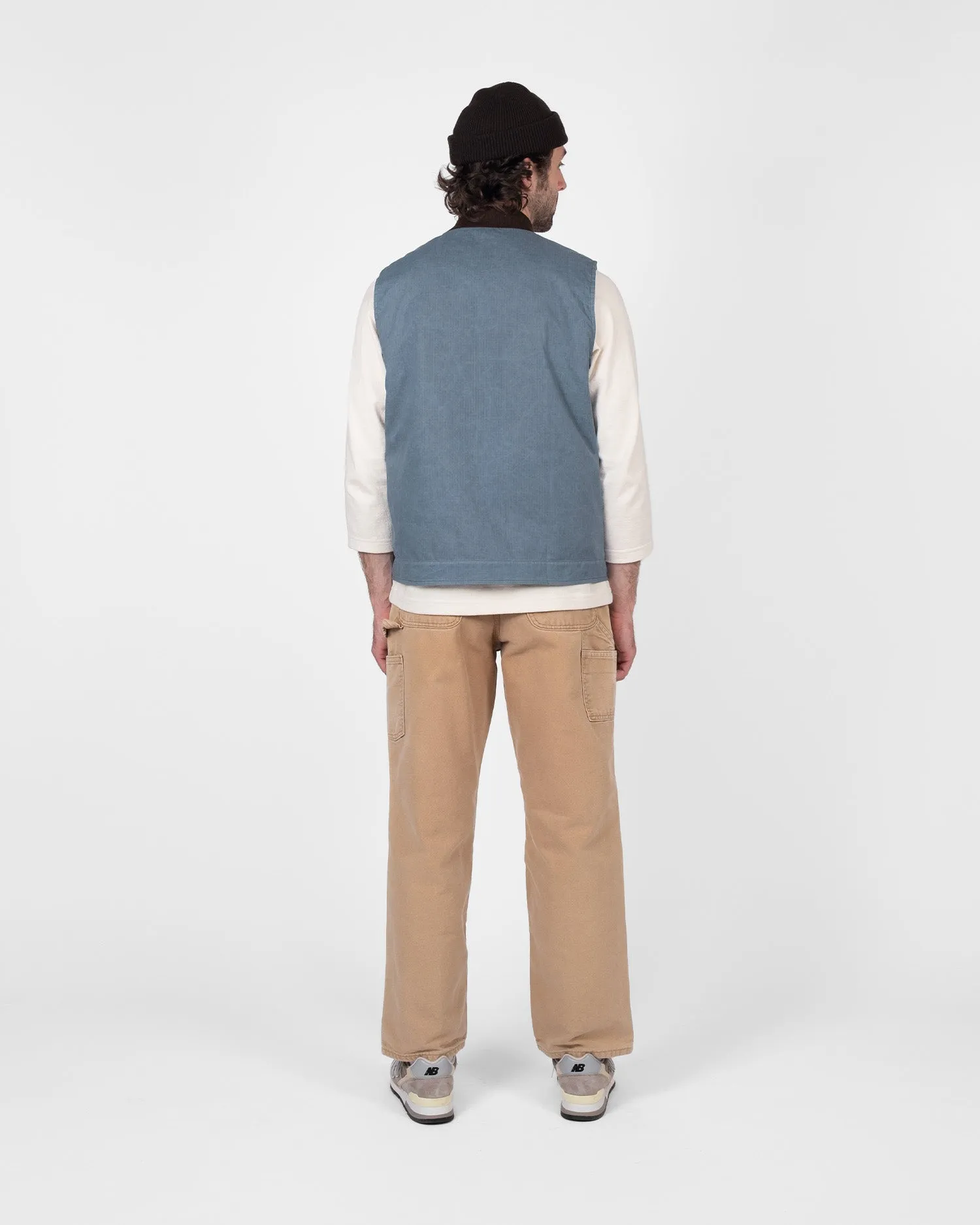 Flight Vest - Faded Blue Dry Waxed Rip Stop sold by Dehen 1920 product image thumbnail 5