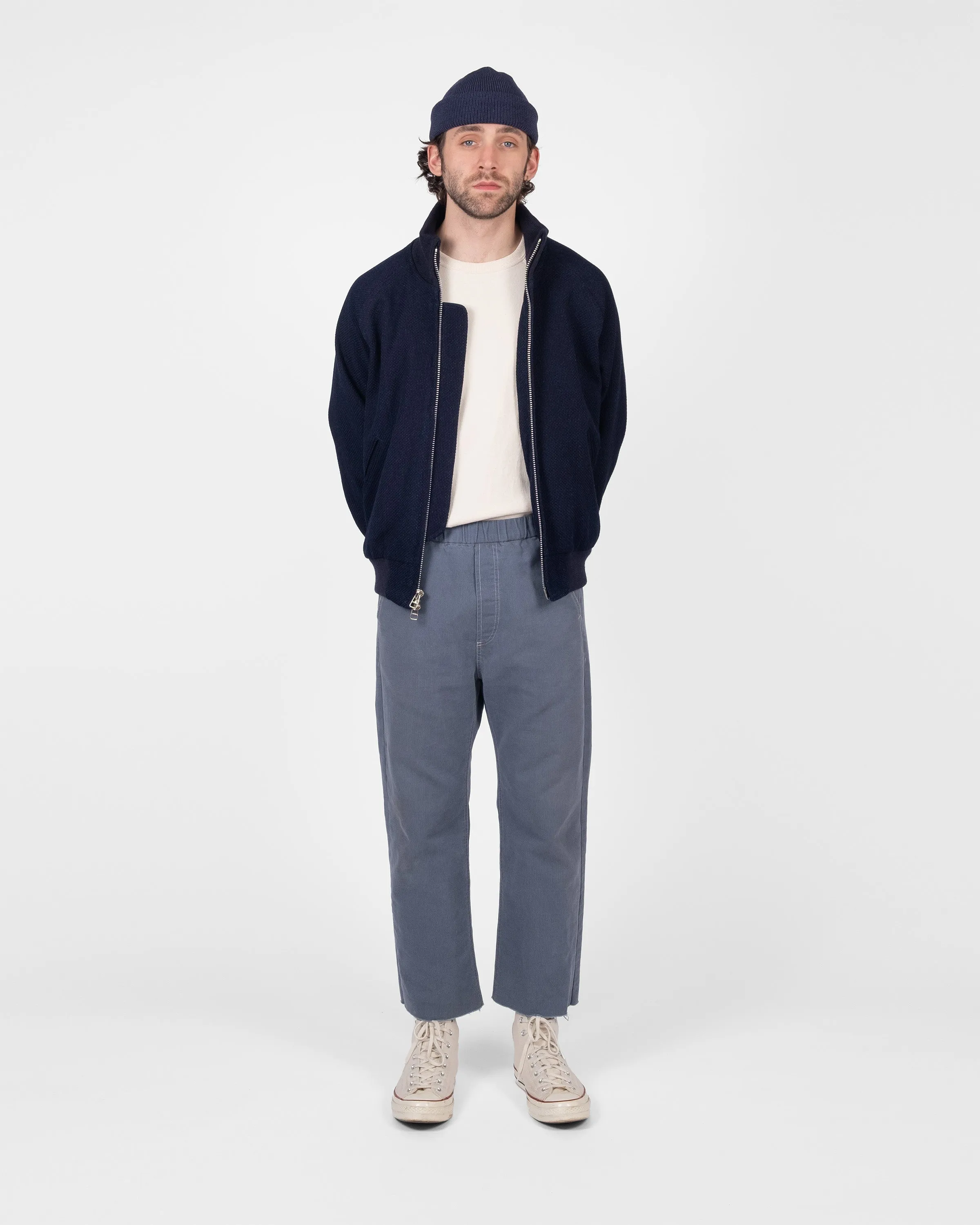 Pilot Jacket - Indigo Sashi-Ori sold by Dehen 1920 product image thumbnail 2