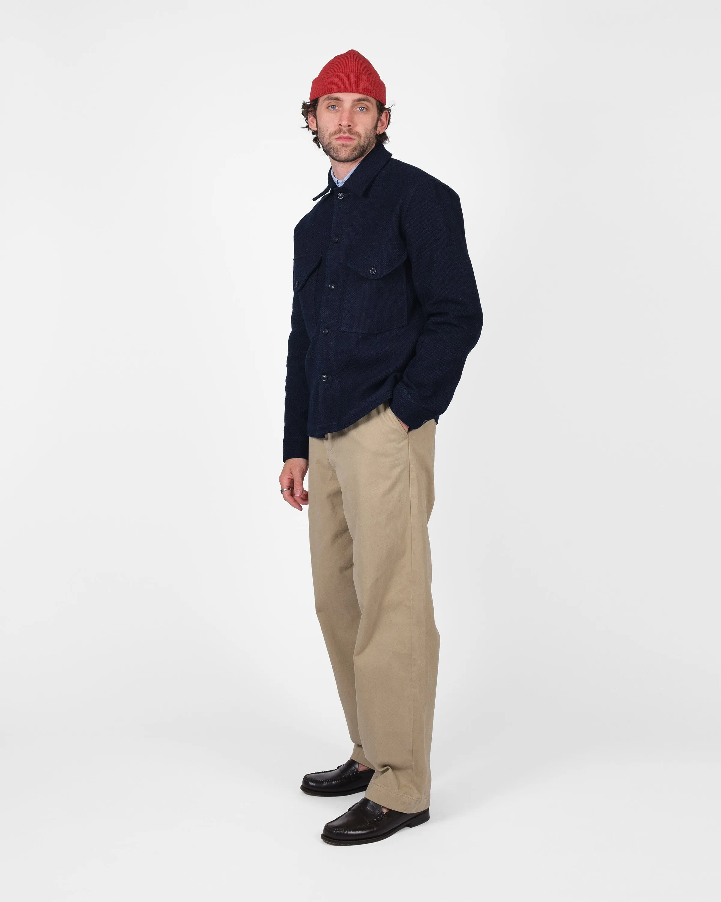 Skyline Overshirt - Indigo Sashi-Ori sold by Dehen 1920 product image thumbnail 3