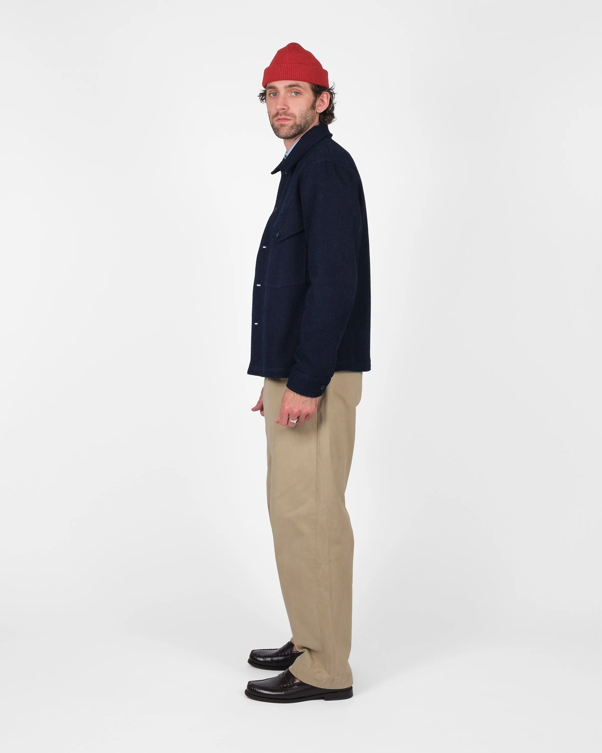Skyline Overshirt - Indigo Sashi-Ori sold by Dehen 1920 product image thumbnail 4