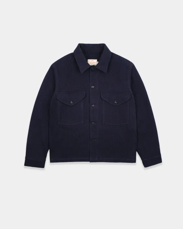 Skyline Overshirt - Indigo Sashi-Ori made by Dehen 1920