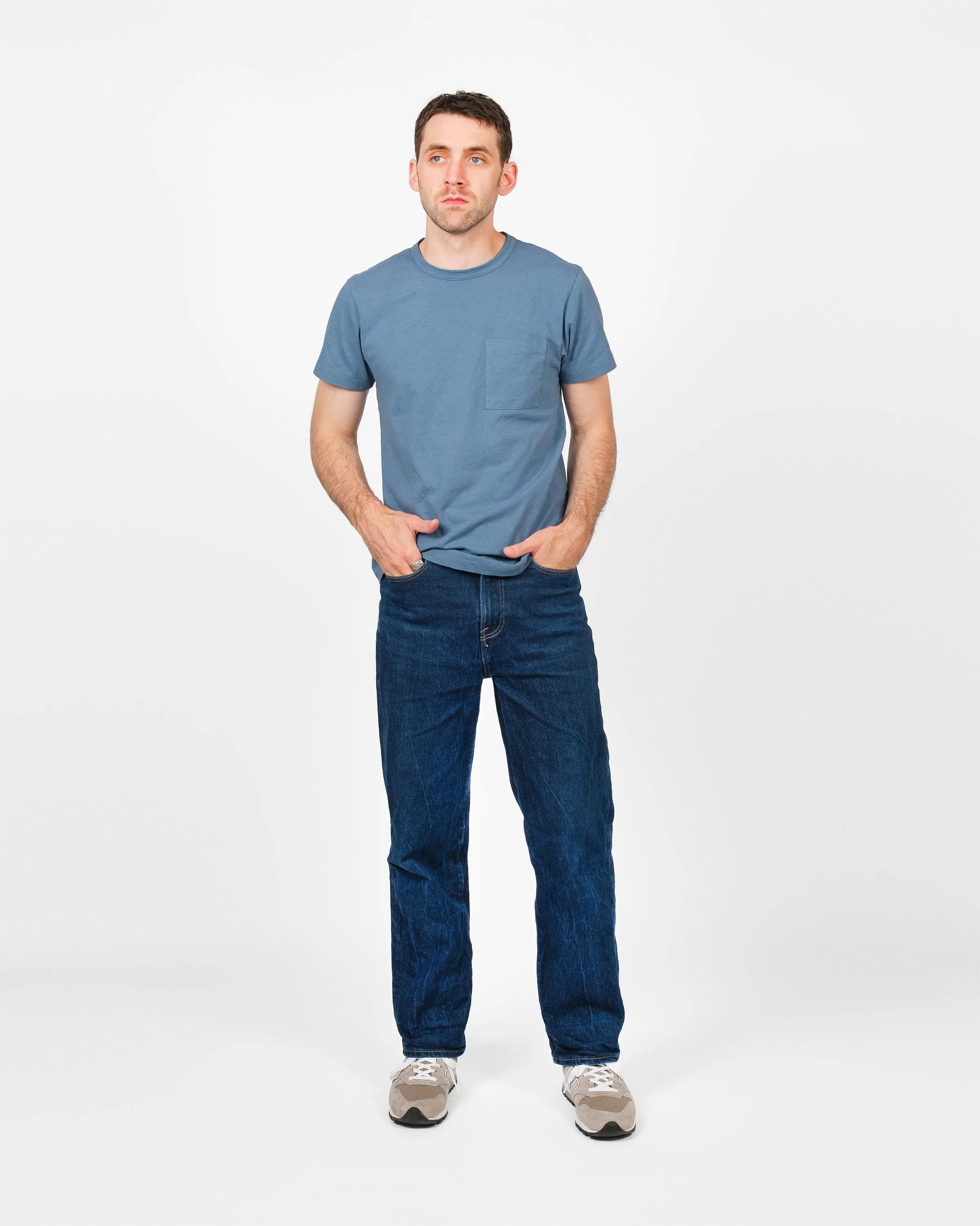 Heavy Duty Tee - Single Pocket - Faded Blue sold by Dehen 1920 product image thumbnail 2
