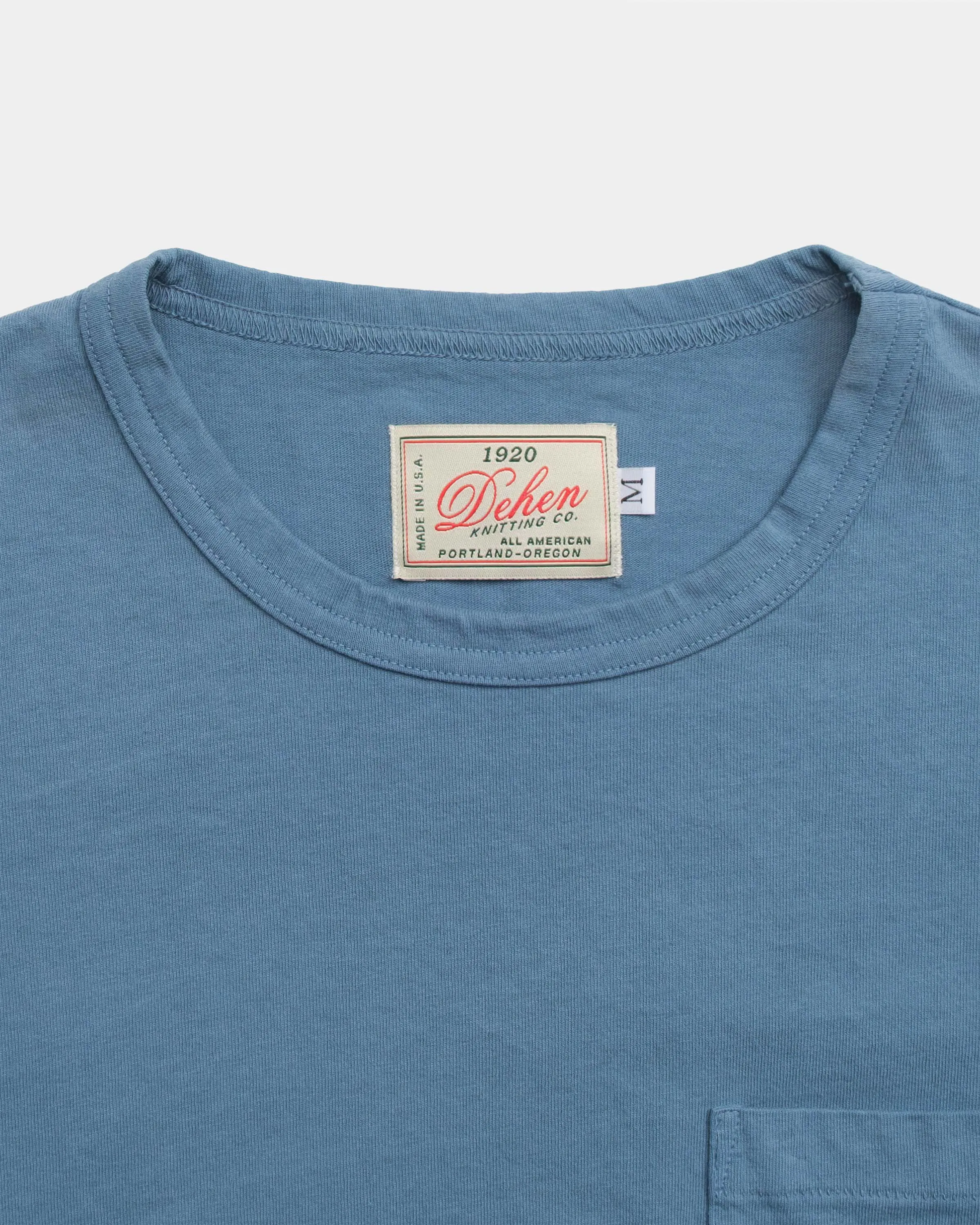 Heavy Duty Tee - Single Pocket - Faded Blue sold by Dehen 1920 product image thumbnail 3