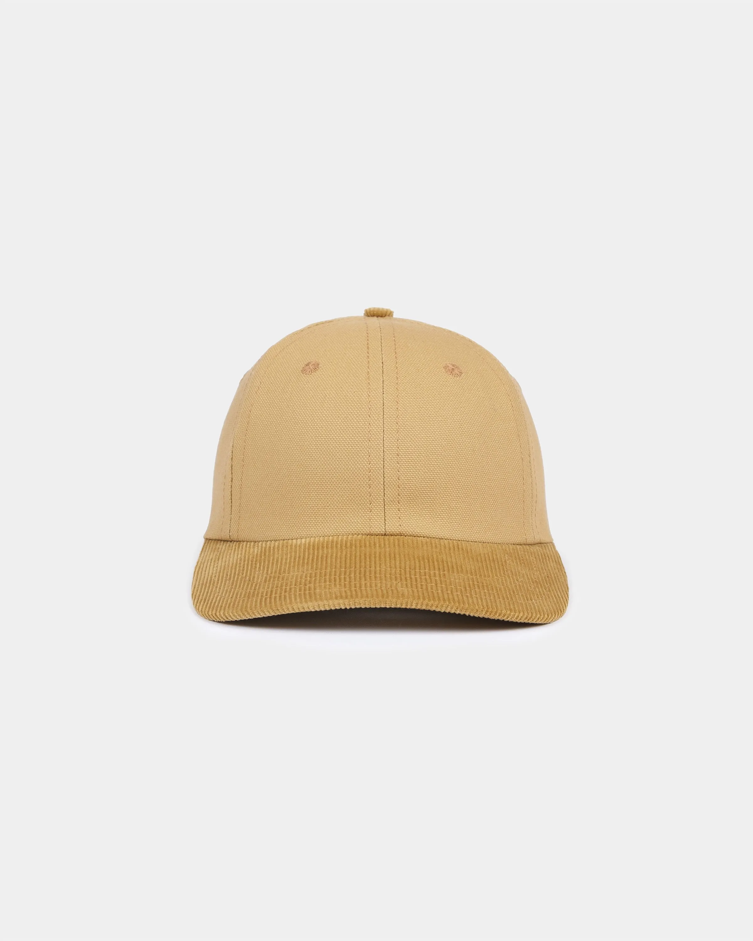 2-Tone Baseball Hat - Faded Tan Canvas & Fawn Corduroy sold by Dehen 1920