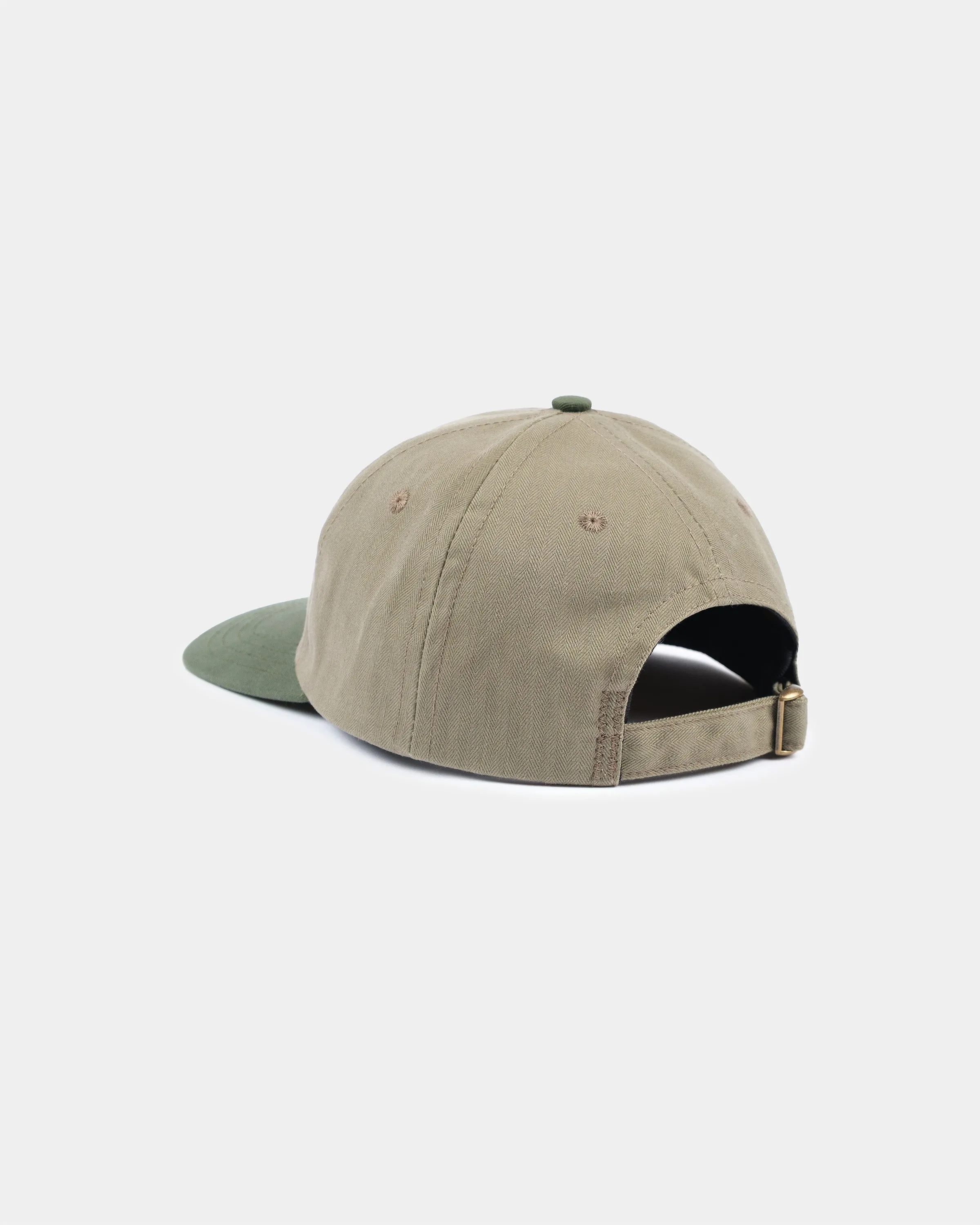 Waxed Baseball Hat - 2-Tone Sage & Spruce Dry Waxed Cotton sold by Dehen 1920 product image thumbnail 2