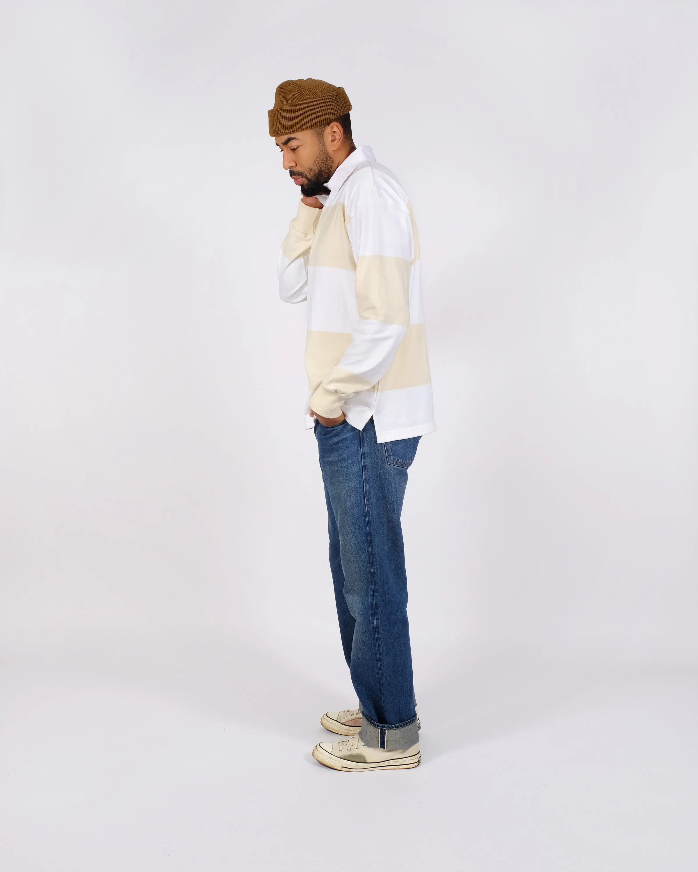 Rugby Shirt - White / Natural sold by Dehen 1920 product image thumbnail 4