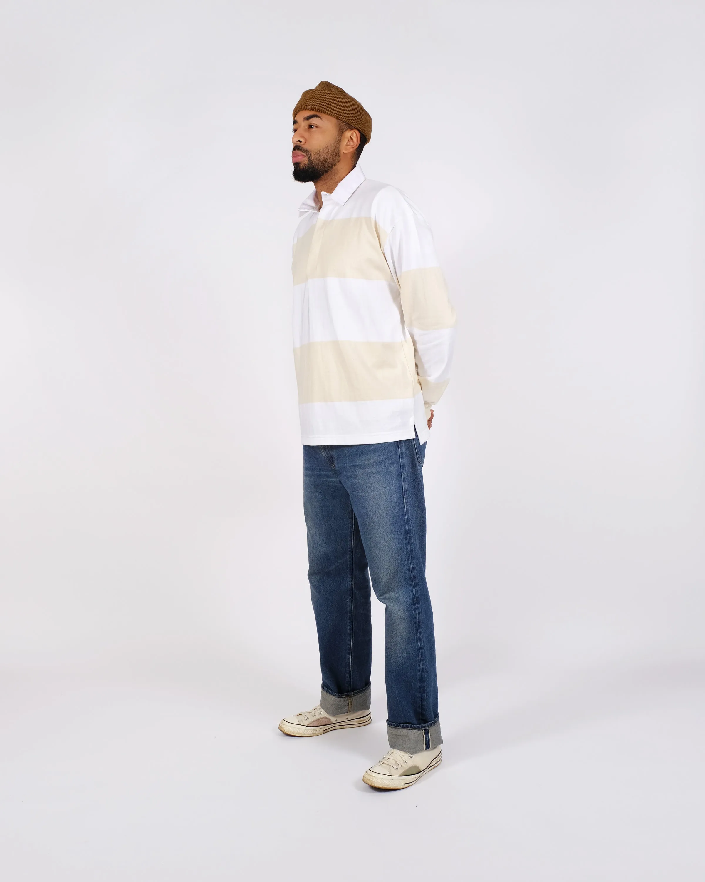Rugby Shirt - White / Natural sold by Dehen 1920 product image thumbnail 3