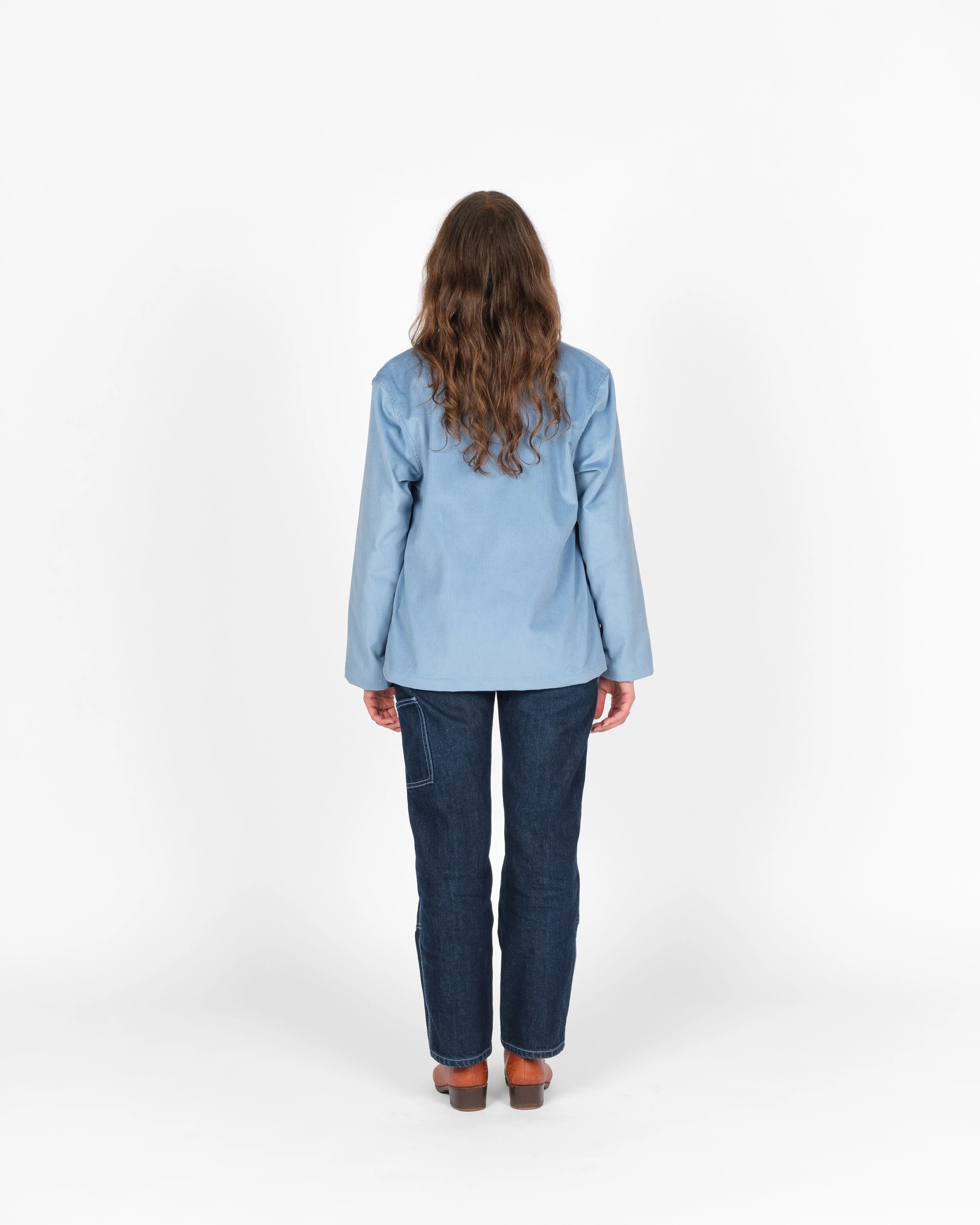 Women's Chore Coat 2.0 - Dusty Blue Corduroy sold by Dehen 1920 product image thumbnail 5