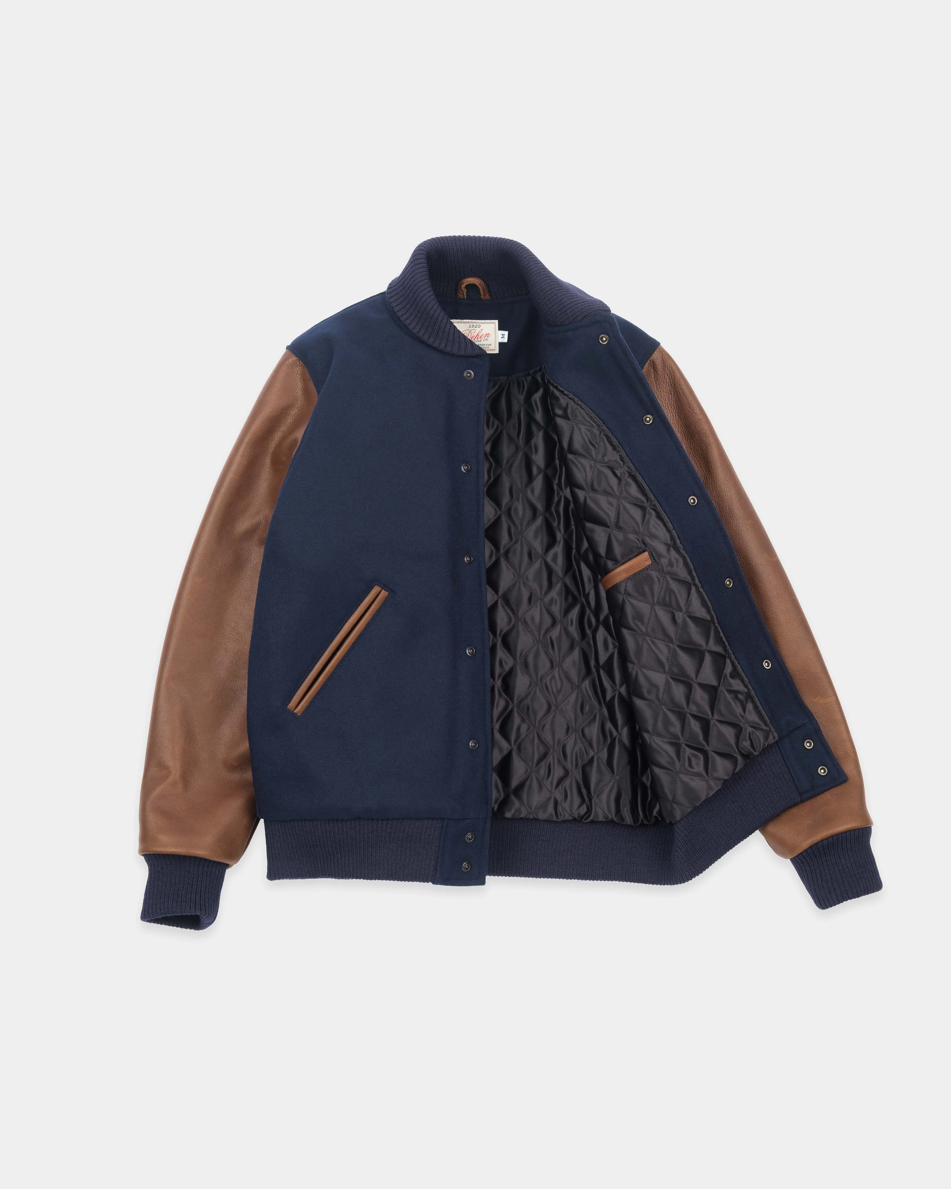 Varsity Jacket - Dark Navy / Luggage sold by Dehen 1920 product image thumbnail 2