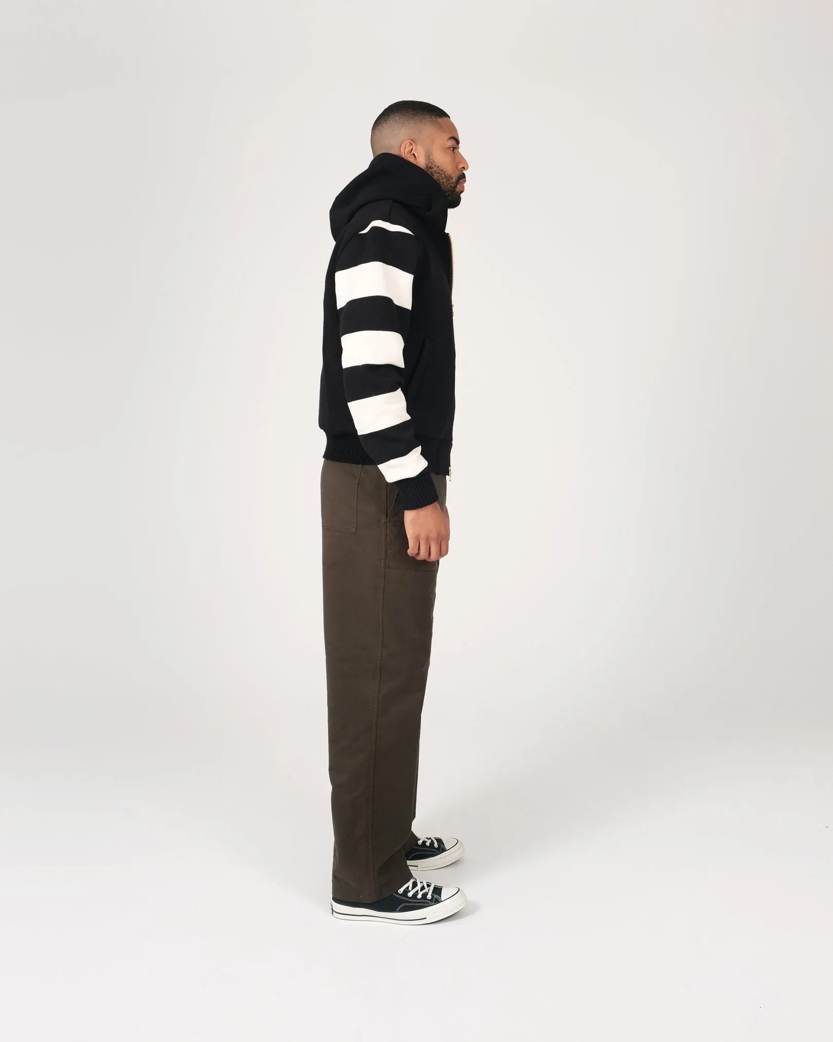 Full-Throttle Striped Moto-Hoodie sold by Dehen 1920 product image thumbnail 5