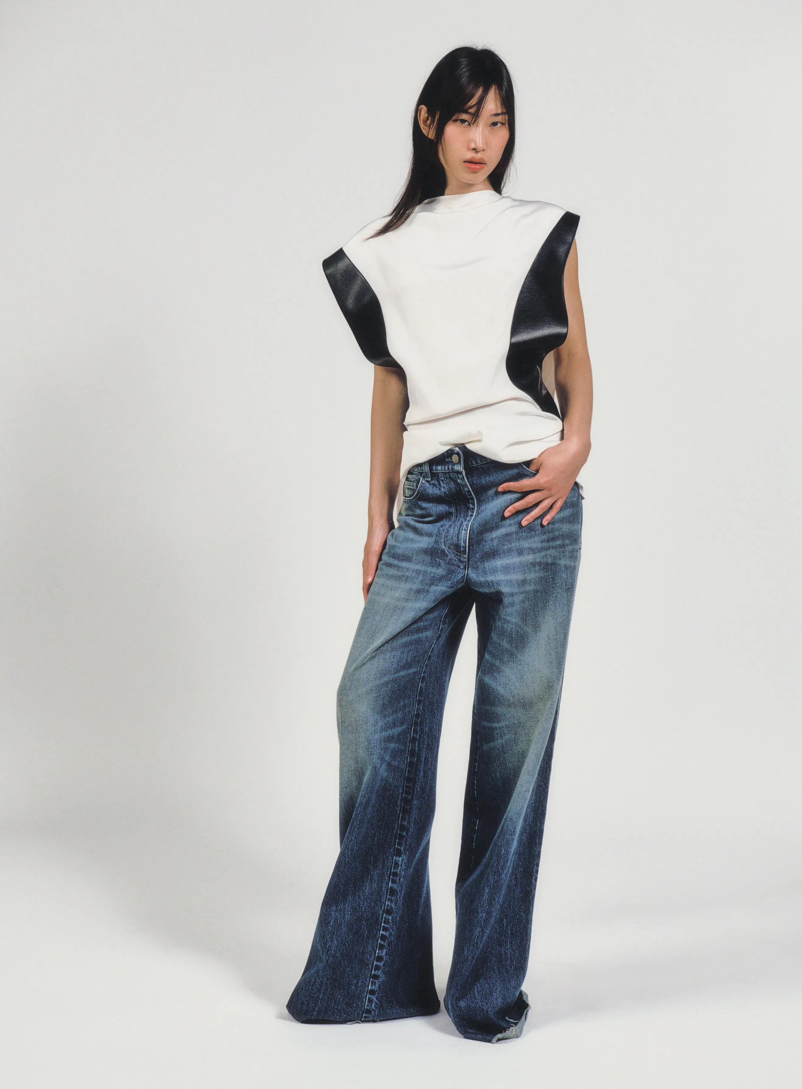 COMBO HALTER TOP - WHITE - (MADE TO ORDER) sold by Peter Do product image thumbnail 4