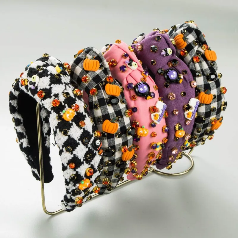 Halloween Crystal Knotted Headband Pumpkin Hair Accessories sold by CRAVE by Frederick Wilhelm
