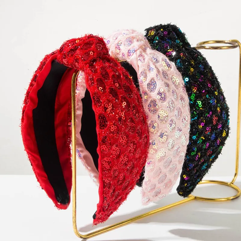 Sequin Headbands Sparkly Top Knot Hairbands Hair Accessories sold by CRAVE by Frederick Wilhelm