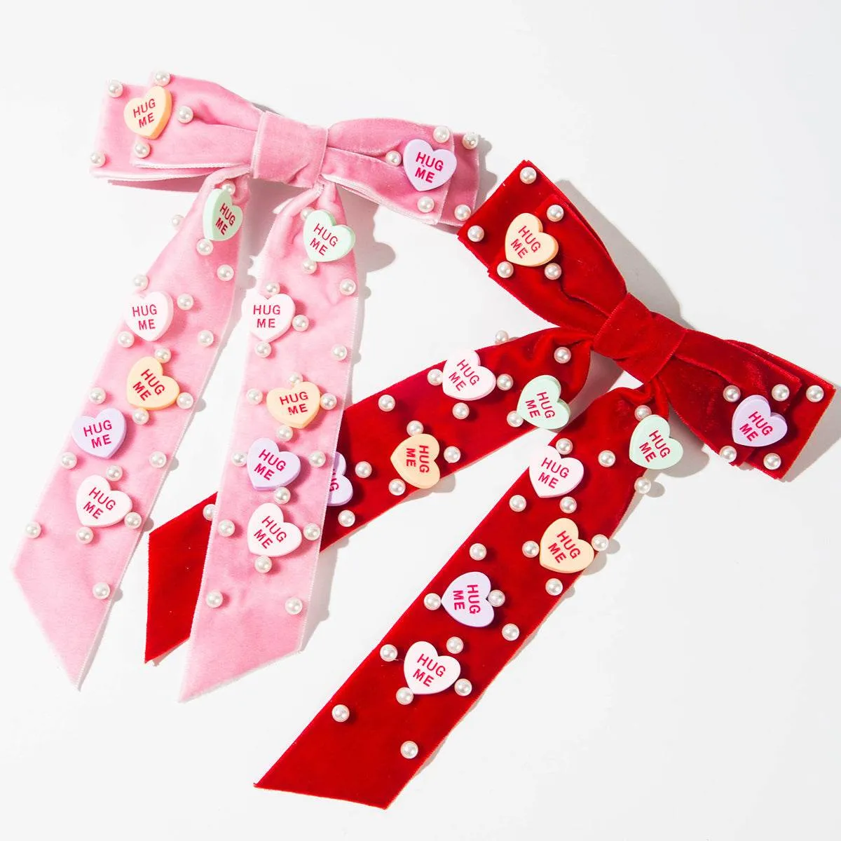 Valentine's Day Heart Hair Bow Clip Hair Accessories Gift sold by CRAVE by Frederick Wilhelm