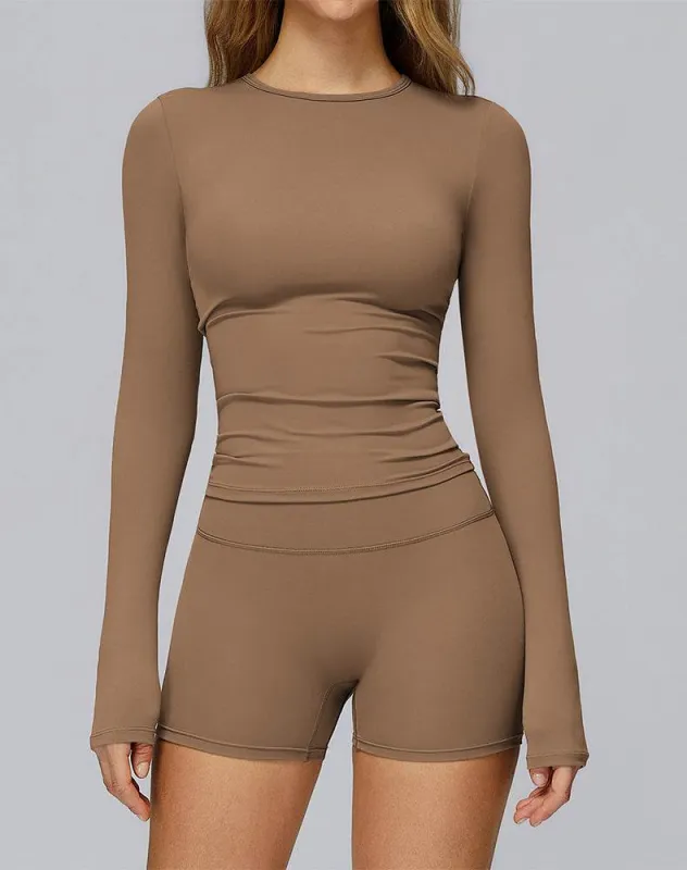 Athletic Wear with Long Sleeve Slim Fit T-Shirt and Short sold by CRAVE by Frederick Wilhelm