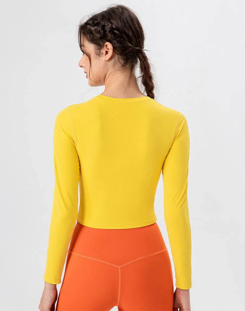 Mesh Splicing Workout Tops Long Sleeve Athletic T-Shirts sold by CRAVE by Frederick Wilhelm product image thumbnail 2