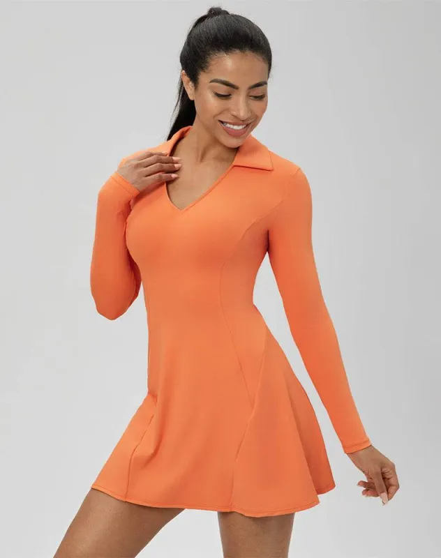 Long Sleeve V Neck Tennis Dress sold by CRAVE by Frederick Wilhelm