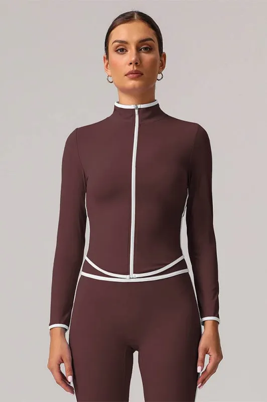 Full Zip Athletic Jacket Contrast Color Running Coat sold by CRAVE by Frederick Wilhelm