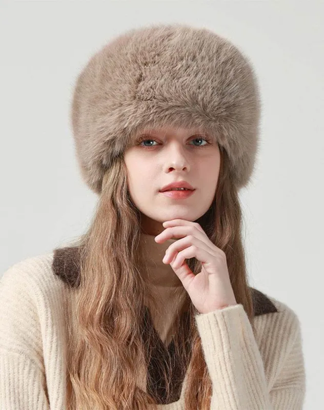 Fuzzy Furry Winter Faux Fur Hat Warm Fluffy Bucket Hat sold by CRAVE by Frederick Wilhelm
