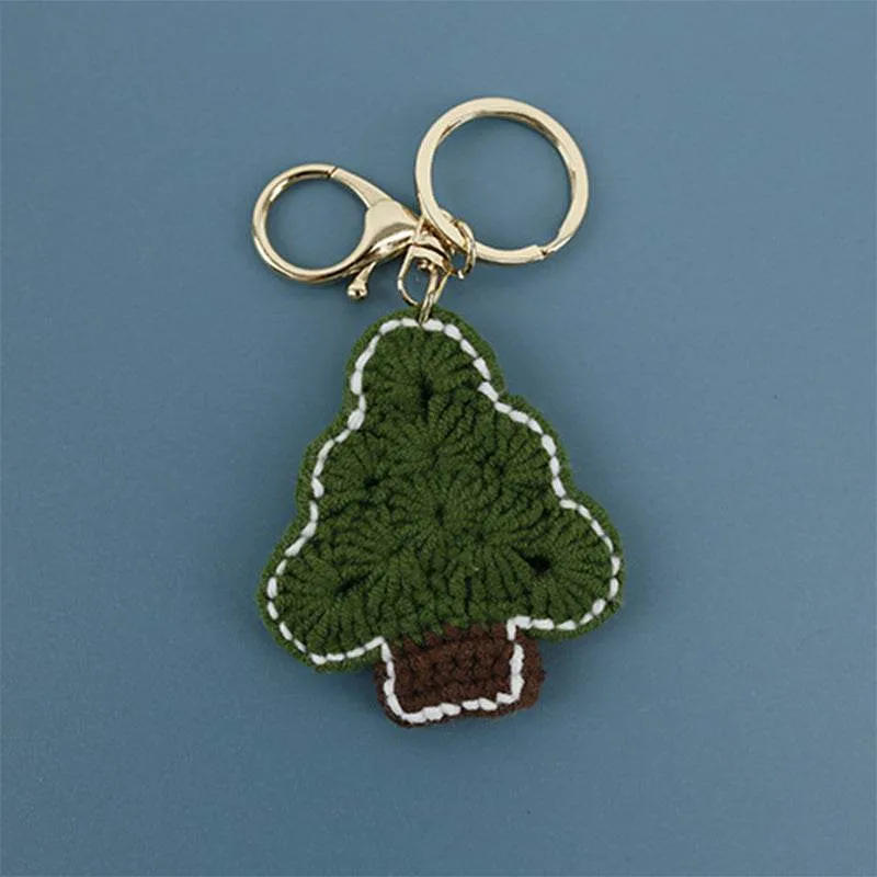 Crochet Christmas Tree Keychain Bag Pendant Christmas Gift sold by CRAVE by Frederick Wilhelm