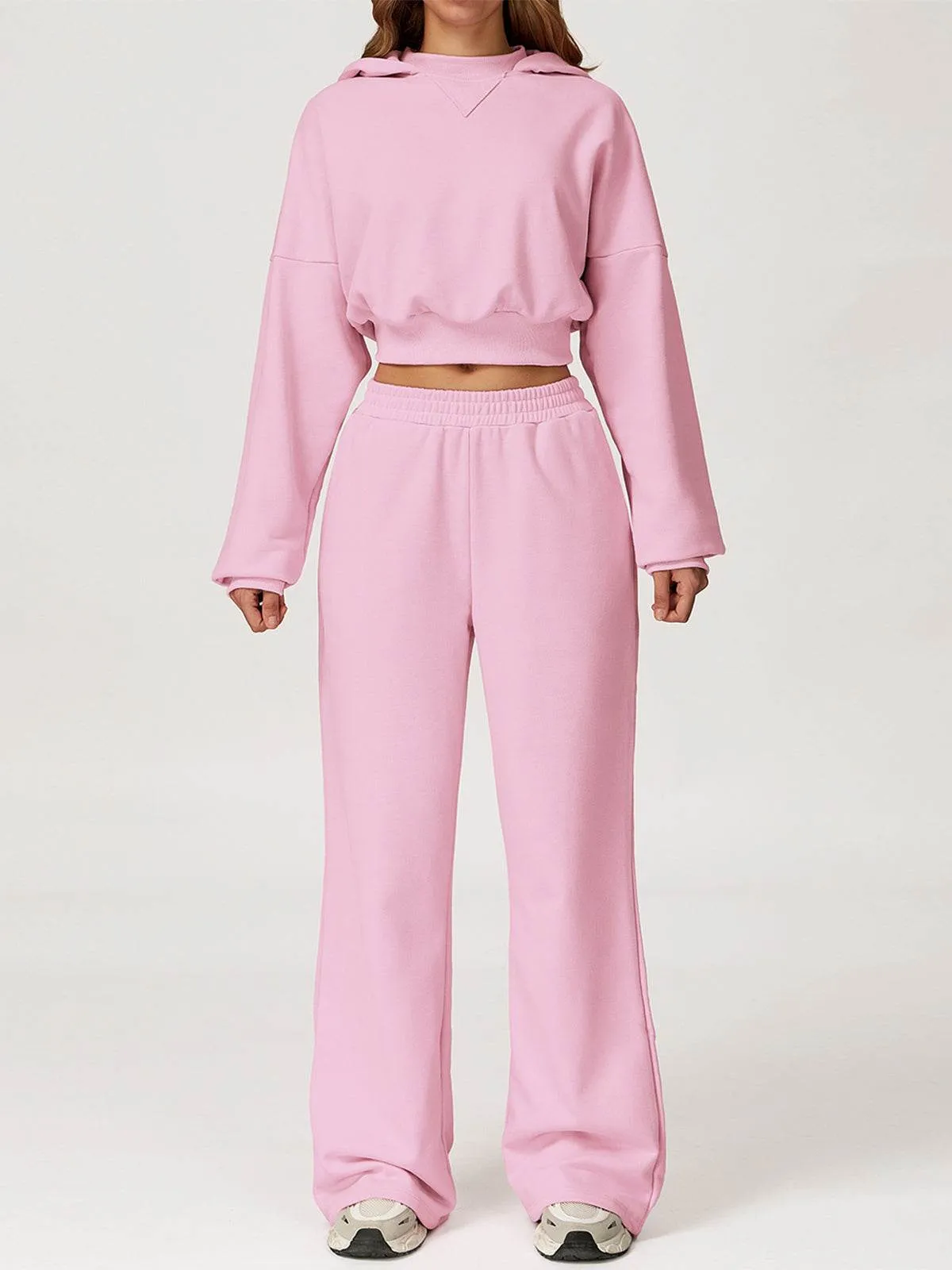 Sport Set with Long Sleeve Crop Sweatshirt and Sweatpant sold by CRAVE by Frederick Wilhelm product image thumbnail 4