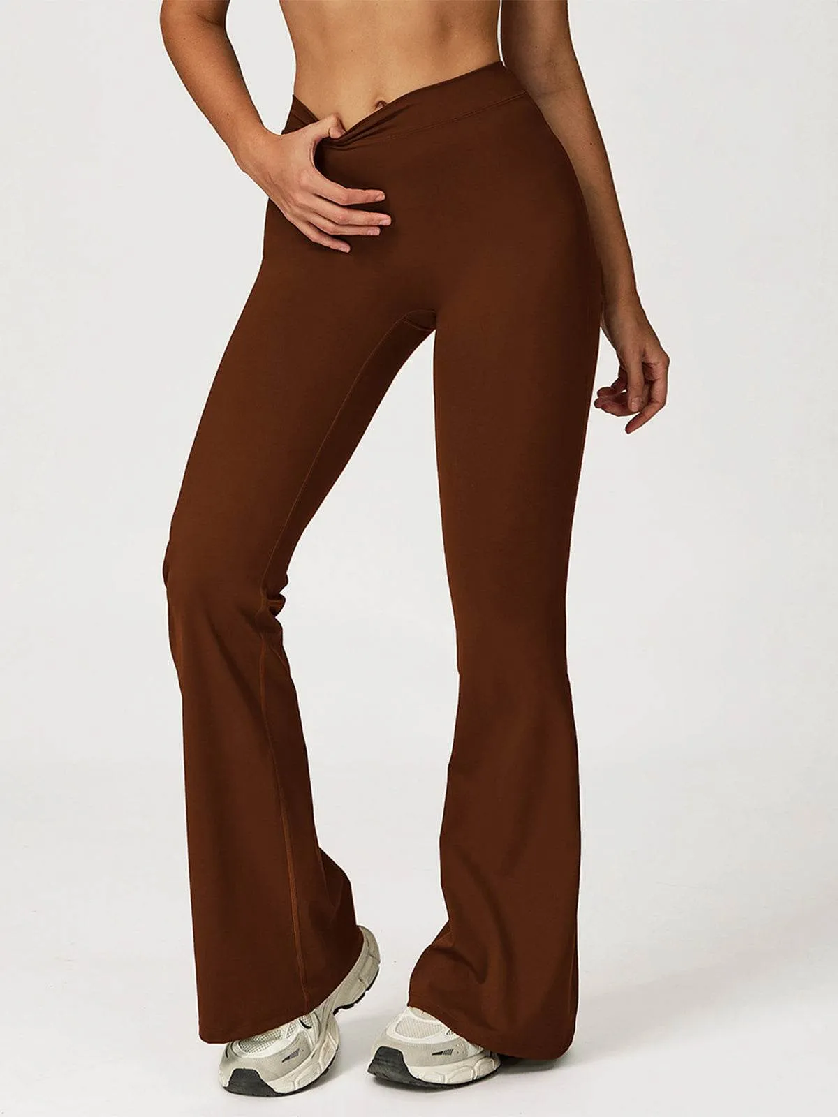 High Waist Flared Bootcut Yoga Pants sold by CRAVE by Frederick Wilhelm