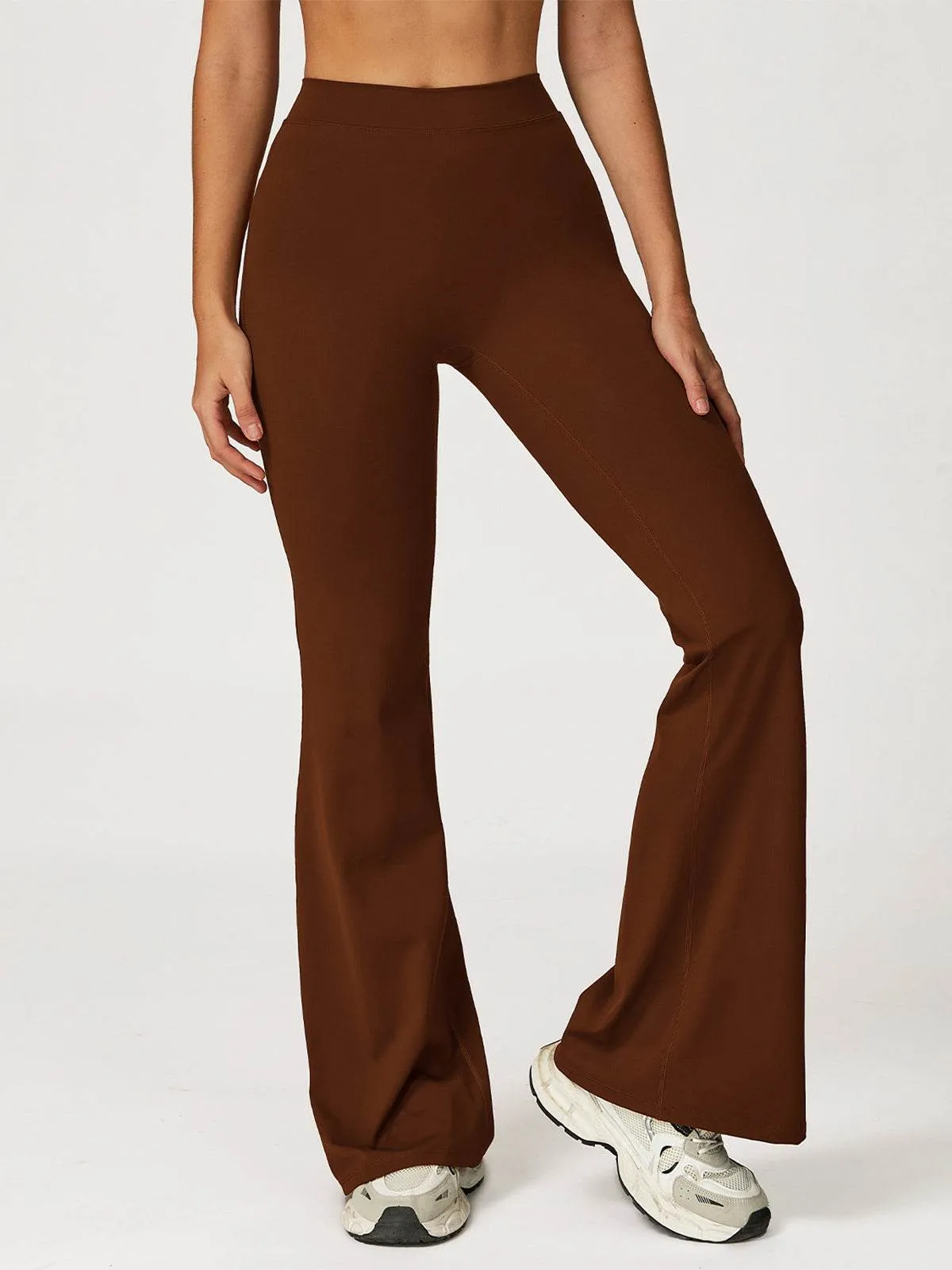 High Waist Flared Bootcut Yoga Pants sold by CRAVE by Frederick Wilhelm product image thumbnail 3