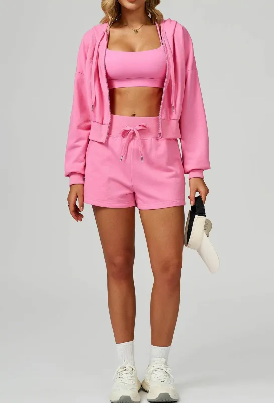 Sport Set with Long Sleeve Hoodie Jacket and Casual Short sold by CRAVE by Frederick Wilhelm