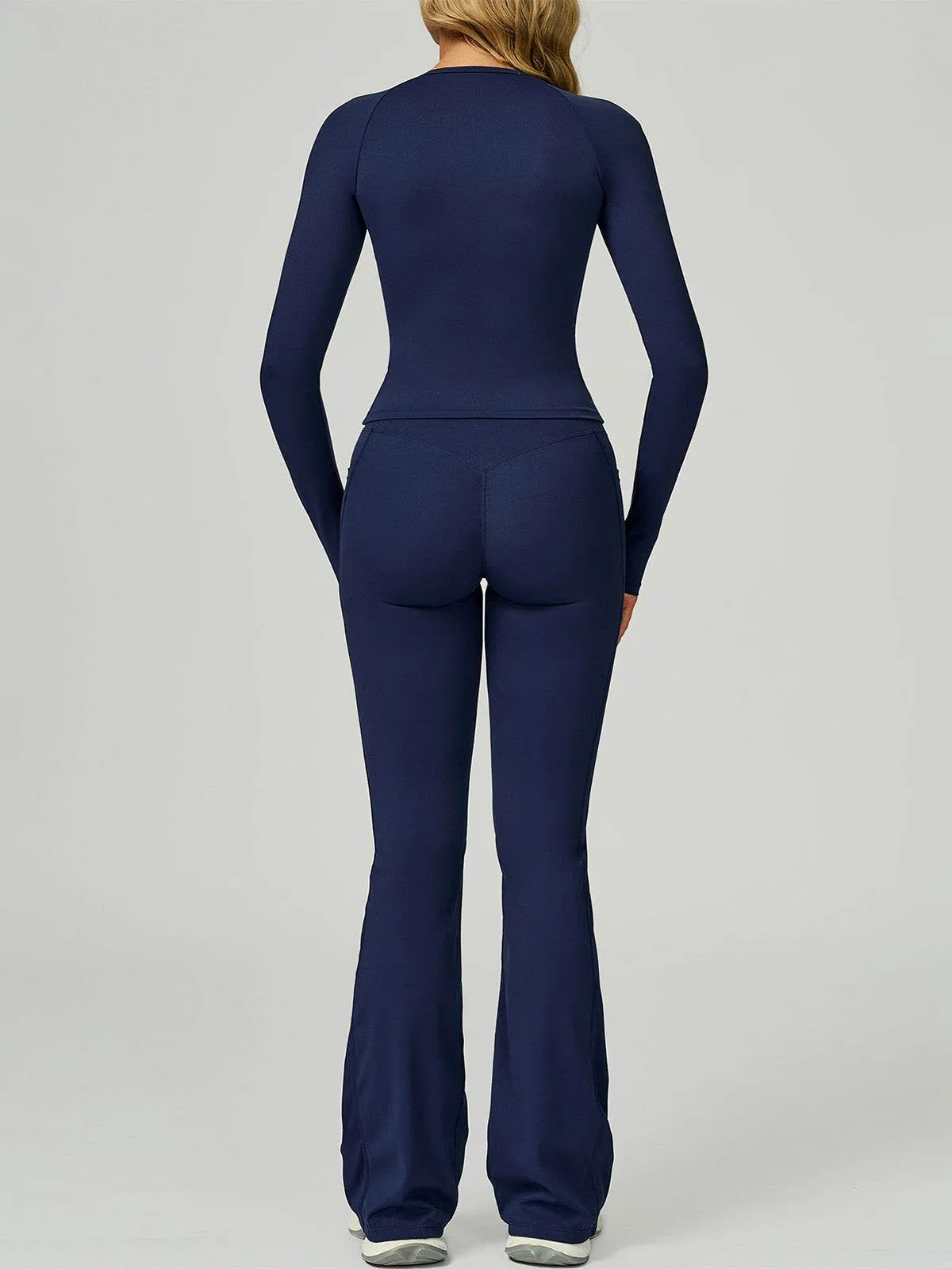 Sport Set with Long Sleeve Crew Neck T-Shirt and Flared Pant sold by CRAVE by Frederick Wilhelm product image thumbnail 2