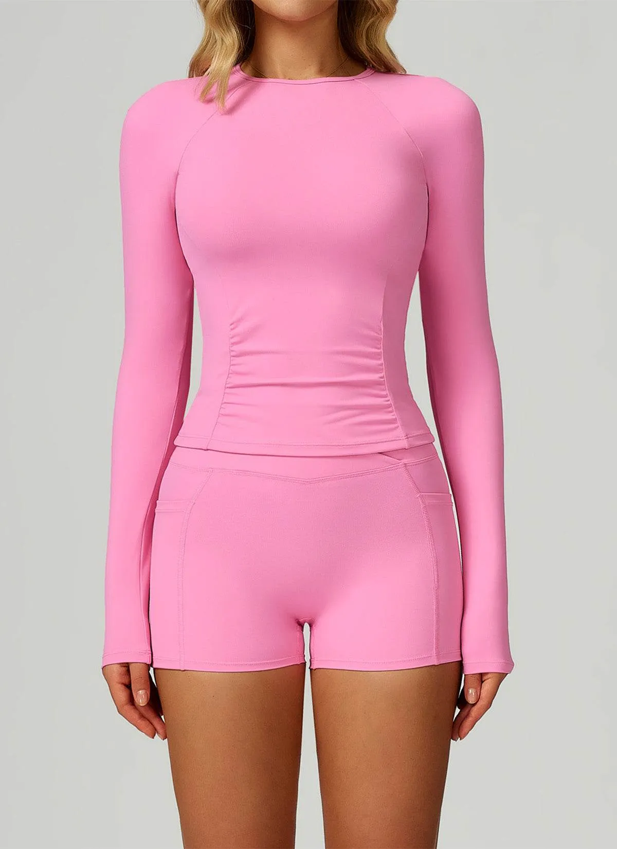 Sport Set with Long Sleeve Crew Neck T-Shirt and Short sold by CRAVE by Frederick Wilhelm product image thumbnail 3