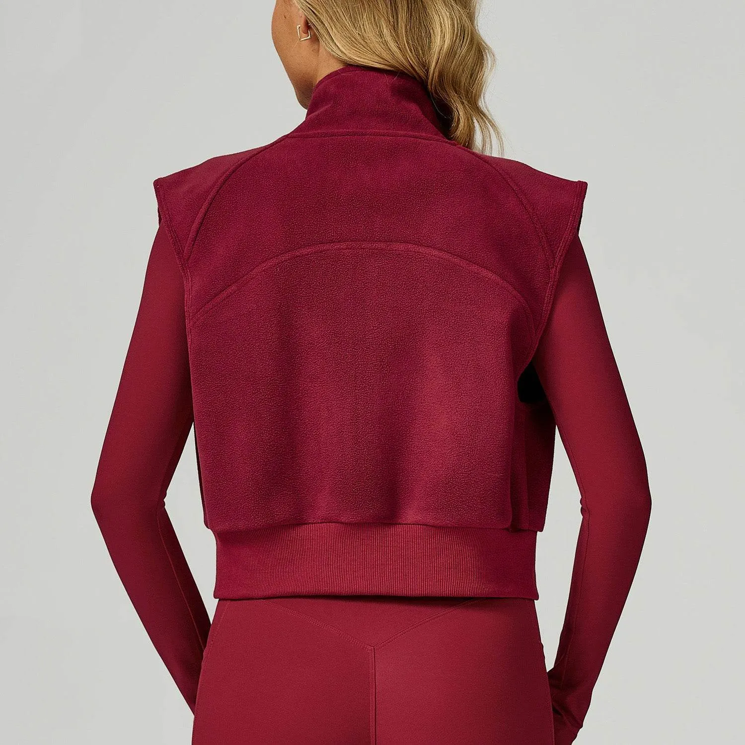 Fleece Coat Vest Outerwear Warm Sleeveless Zip Jackets sold by CRAVE by Frederick Wilhelm product image thumbnail 2