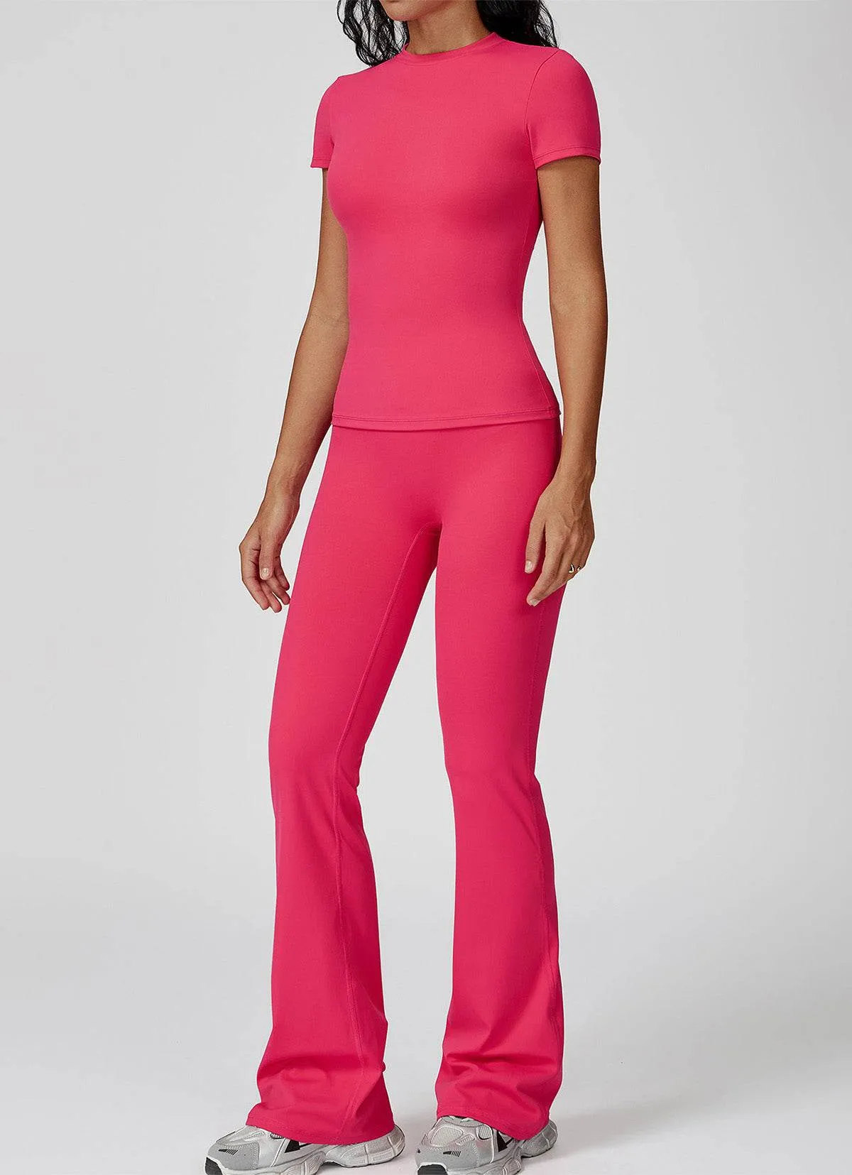 Sports Wear with Short Sleeve T-Shirt and Flared Leg Pants sold by CRAVE by Frederick Wilhelm product image thumbnail 5