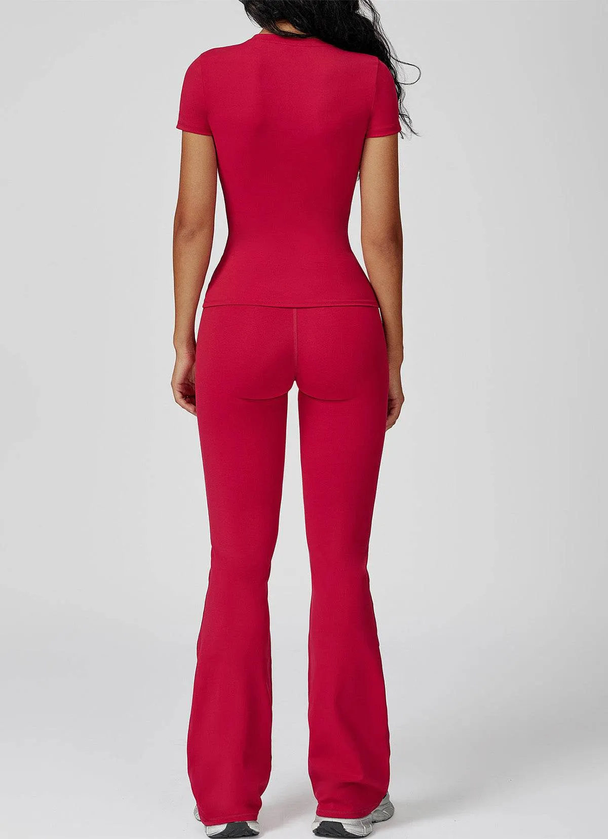 Sports Wear with Short Sleeve T-Shirt and Flared Leg Pants sold by CRAVE by Frederick Wilhelm product image thumbnail 3