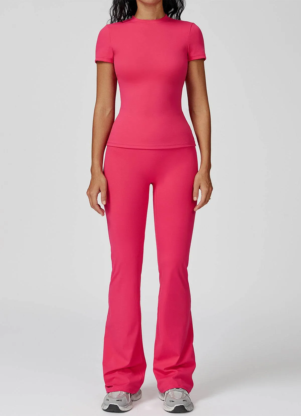 Sports Wear with Short Sleeve T-Shirt and Flared Leg Pants sold by CRAVE by Frederick Wilhelm product image thumbnail 4