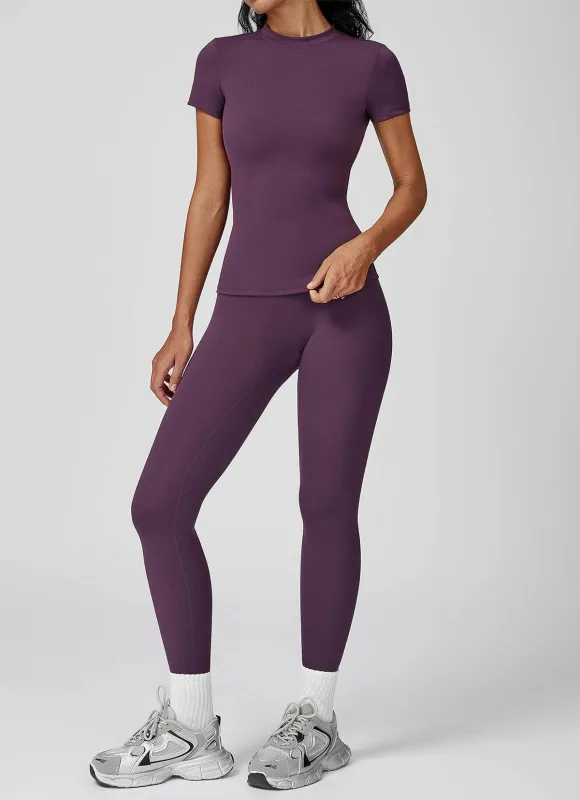 Sports Wear with Short Sleeve T-Shirt and Leggings sold by CRAVE by Frederick Wilhelm