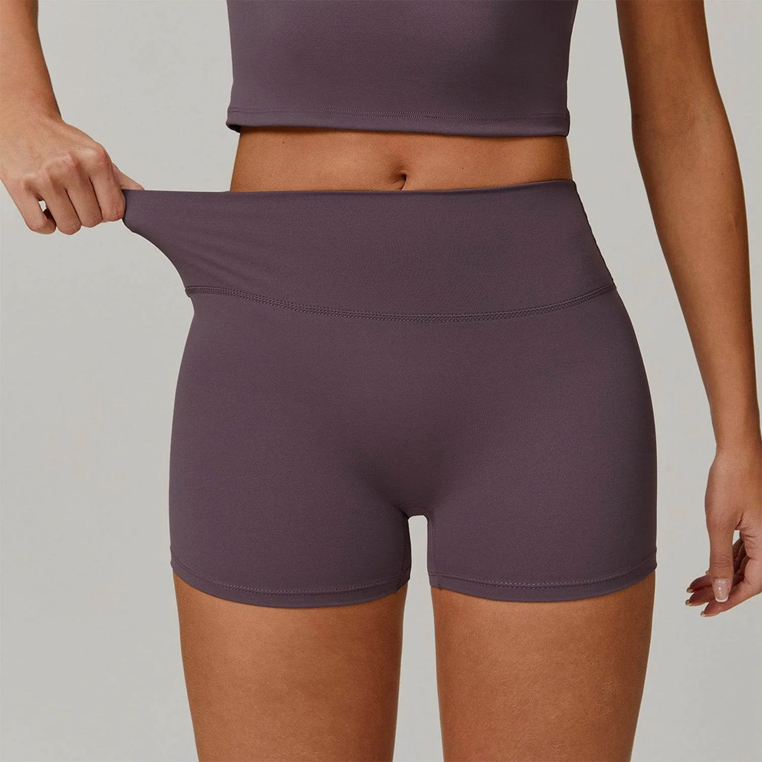 No Front Seam High Waist Biker Shorts sold by CRAVE by Frederick Wilhelm product image thumbnail 4