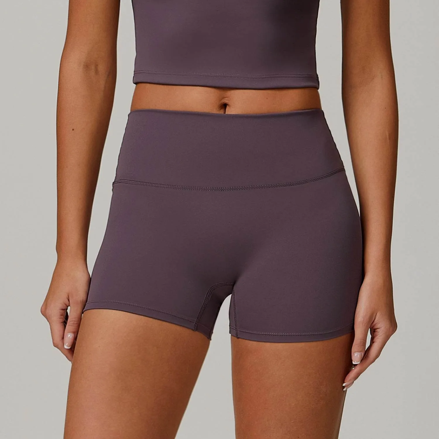 No Front Seam High Waist Biker Shorts sold by CRAVE by Frederick Wilhelm