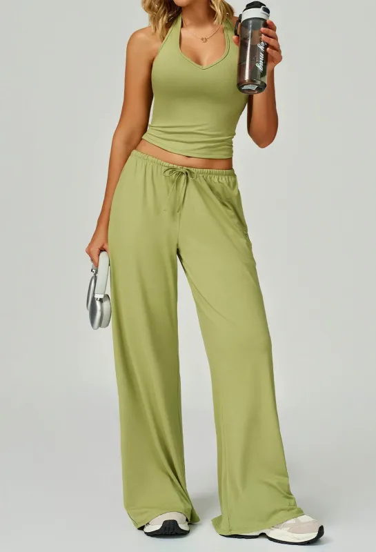 Activewear Wear with Tank Top and Wide Leg Lounge Pants sold by CRAVE by Frederick Wilhelm