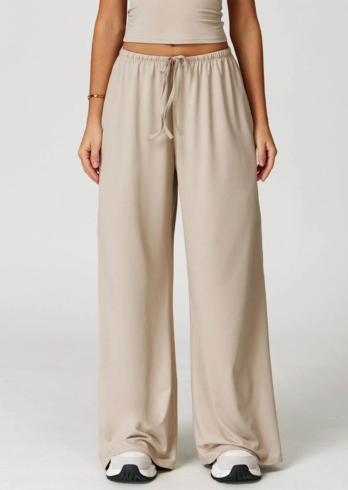 Athletic Wide Leg Lounge Pants with Drawstring and Pockets sold by CRAVE by Frederick Wilhelm