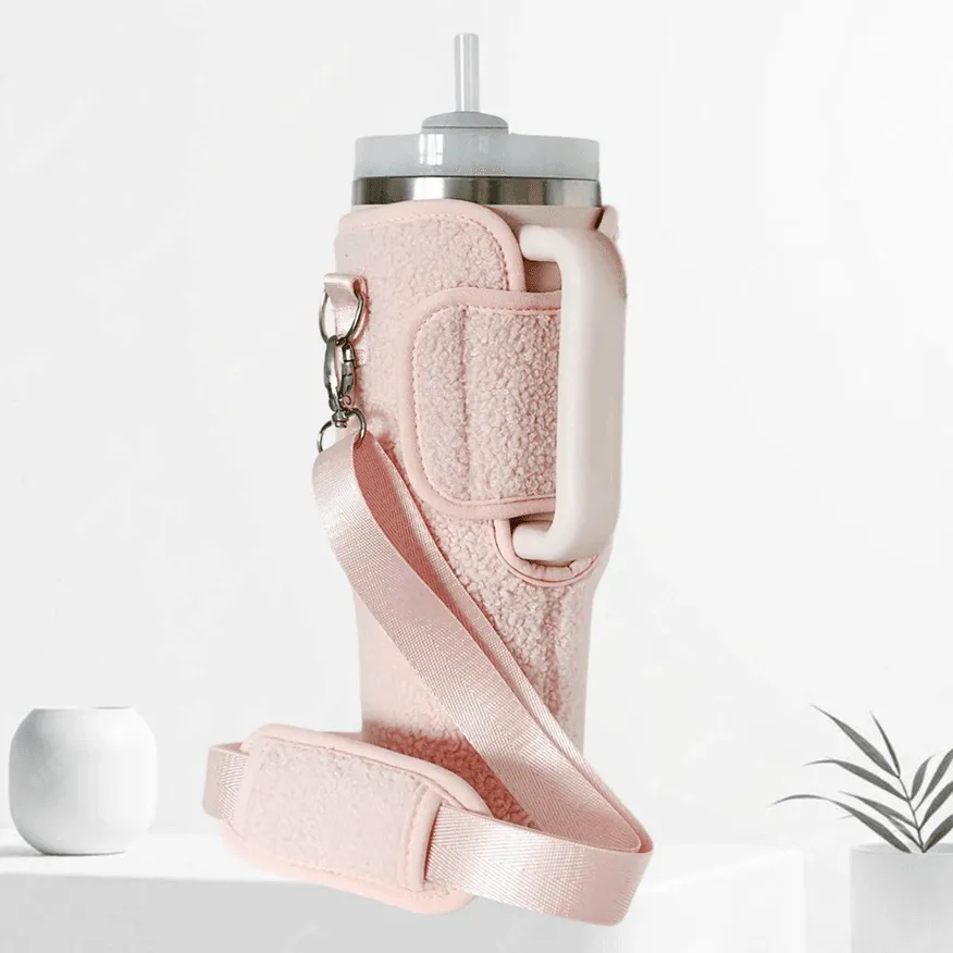 Teddy Velvet 40oz Tumbler Carry Case Neoprene Bottle Sleeve sold by CRAVE by Frederick Wilhelm product image thumbnail 2
