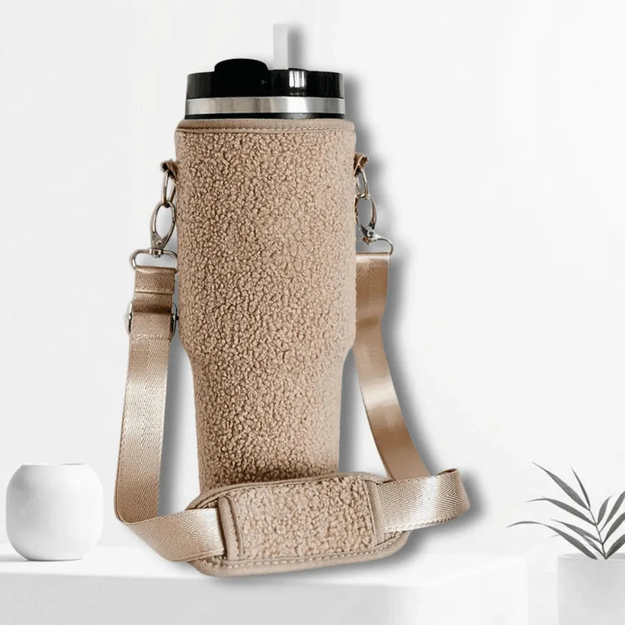 Teddy Velvet 40oz Tumbler Carry Case Neoprene Bottle Sleeve sold by CRAVE by Frederick Wilhelm product image thumbnail 4