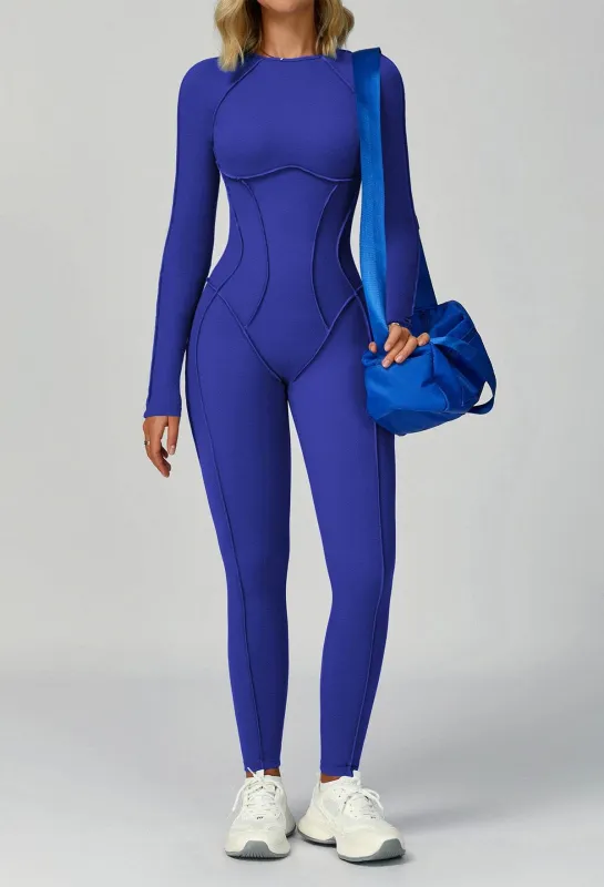 Long Sleeve Backless Yoga One Piece Jumpsuits sold by CRAVE by Frederick Wilhelm