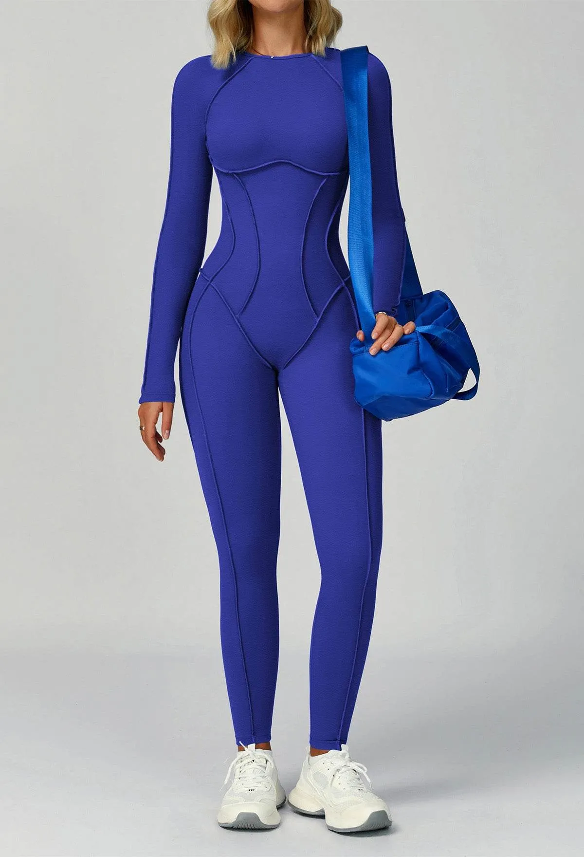 Long Sleeve Backless Yoga One Piece Jumpsuits sold by CRAVE by Frederick Wilhelm