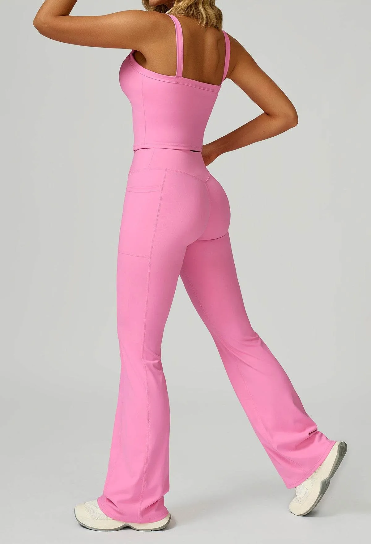 Activewear Set with Wide Strap Tank Top and Flared Pant sold by CRAVE by Frederick Wilhelm product image thumbnail 2