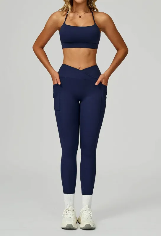 Activewear Set with Cross Back Bra and Legging sold by CRAVE by Frederick Wilhelm
