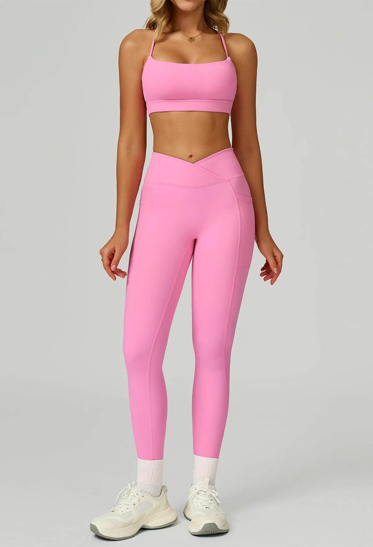 Activewear Set with Cross Back Bra and Legging sold by CRAVE by Frederick Wilhelm product image thumbnail 4