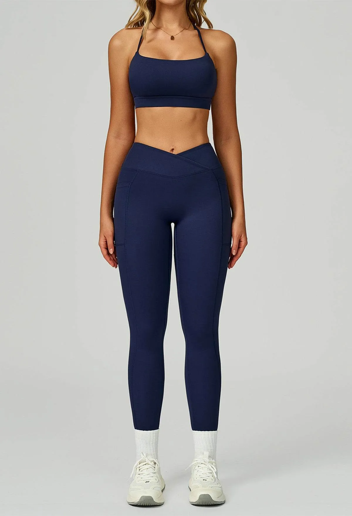 Activewear Set with Cross Back Bra and Legging sold by CRAVE by Frederick Wilhelm product image thumbnail 3