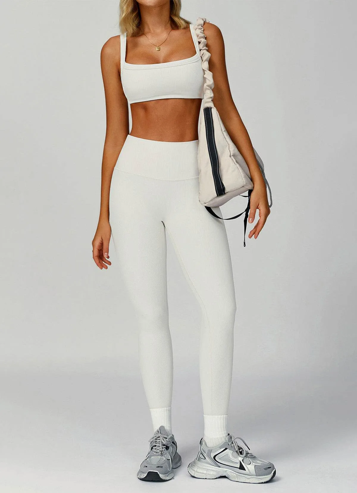 Ribbed Activewear Set with Sports Bra and Leggiing sold by CRAVE by Frederick Wilhelm