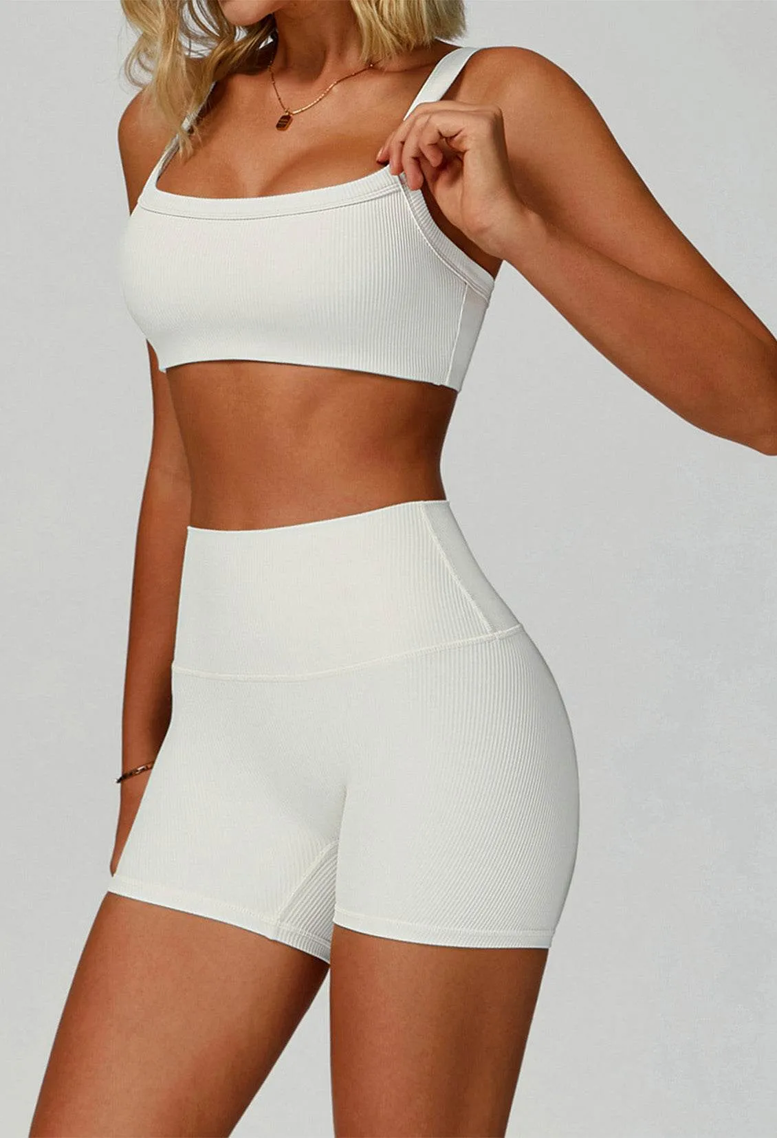 Square Neckline Sports Bras with Removable Chest Pad sold by CRAVE by Frederick Wilhelm